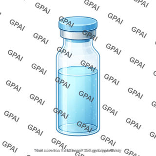 Injection vial small full liquid 985