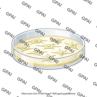 Petri dish with adherent cells