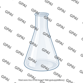 Erlenmeyer flask small empty