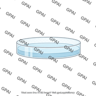 Petri dish side view