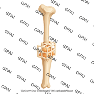 Bone scaffolding 3d print in tibia