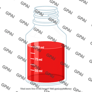 Media bottle 100 ml full liquid 1