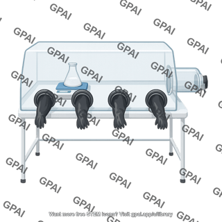 Dissipative pvc glovebox 4 port with lab scale and head seal