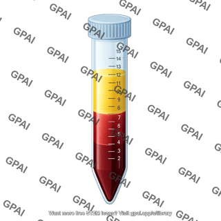 Falcon tube 15 ml blood after centrifugation full liquid