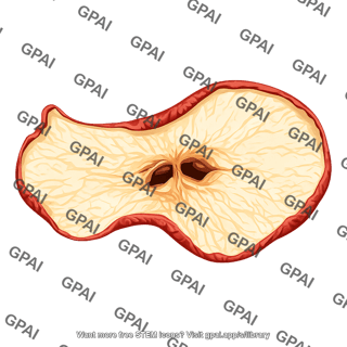 Apple dried slide