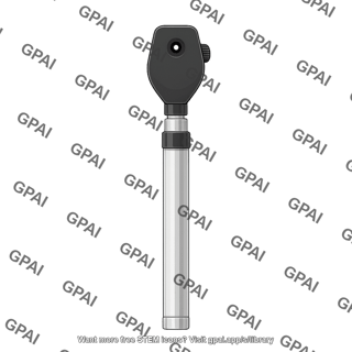 Ophthalmoscope practitioner view