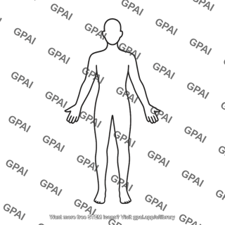 Human body outline adult gender neutral