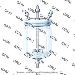 Glass reactor vessel medium 178