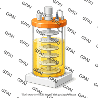 Vertical wheel bioreactor 3l with liquid