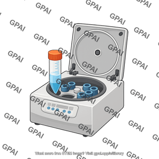 Centrifugation falcon tube with 1 2 liquid into centrifuge