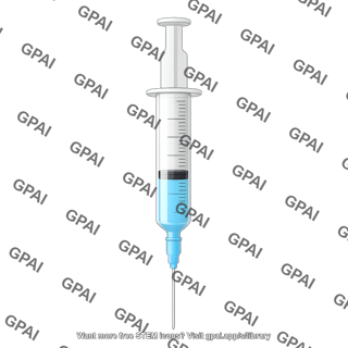 Medium sized graduated syringe 12 media liquid 53