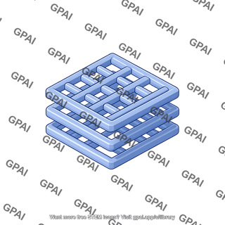 3d printed scaffold 3d pla layer 2
