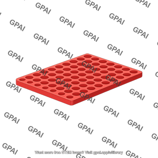 Rubber gasket bottom layer for hte kit 96 well