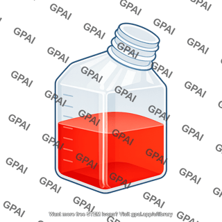 Medium flask full liquid