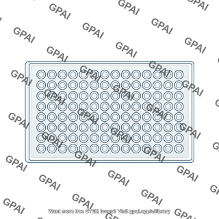 Cell culture microplate xfe96 top view 96 wells