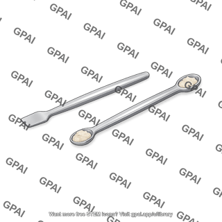 Lab spatulas with powder