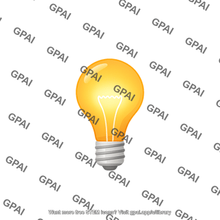 Light bulb glowing