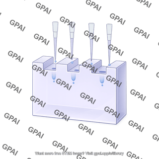 Gel with small pipette tips