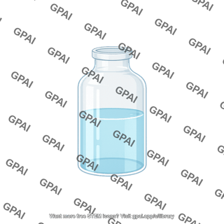 Glass vial open