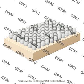 Vial rack for hte kit 96 well 493