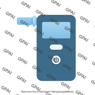 Breathalyzer test symbol