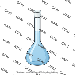 Volumetric flask 250ml full liquid