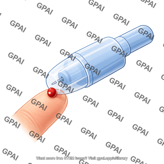 Contact activated lancet with fingerstick