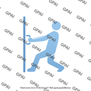 Person pulling symbol