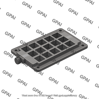 Hybridization cassette 16 wells base plate
