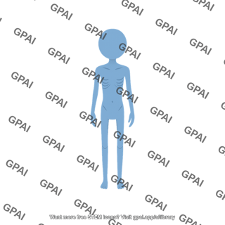 Person symbol child malnourished