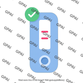 Lateral flow test positive symbol