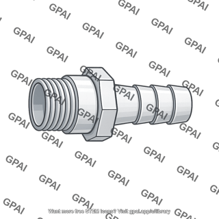 Hose connector male coupler 90