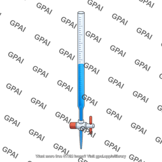 Burette with liquid 1