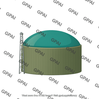 Anaerobic digester with tower