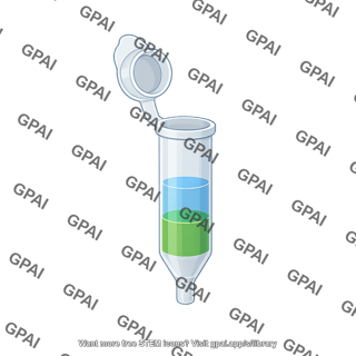 Column tube open with liquid