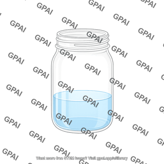 Jar with liquid