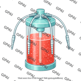 Cylindrical cell culture flask g rex 10 full liquid
