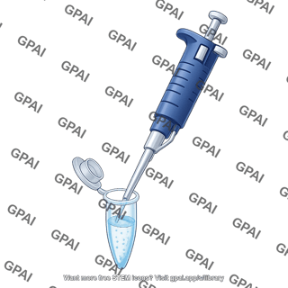 Pipette in open eppendorf tube with liquid