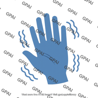 Hand tremor symbol