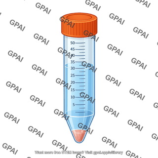 Falcon tube 50 ml 1 2 liquid with cell pellet and cap