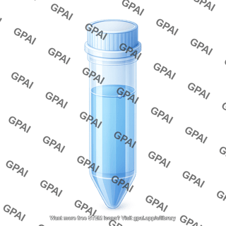 Microtube 15 ml 3d with liquid