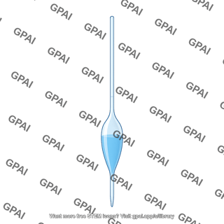 Volumetric pipette full liquid