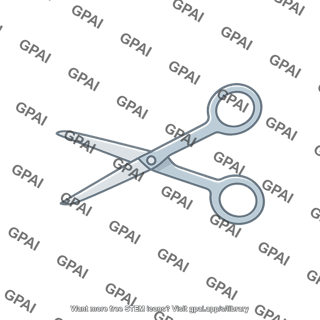 Scissors outline symbol