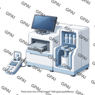 Automated dna extractor setup rsc with screen and fluorometer
