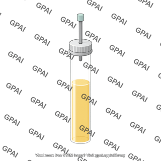 Anaerobic culture tube hungate type full liquid flat bottom