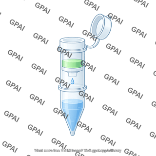 Spin column with liquid