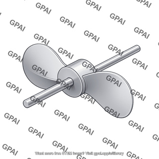 Axial flow impeller elephant ear
