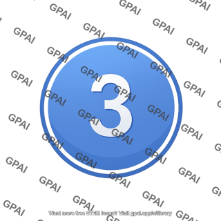 Number label 03