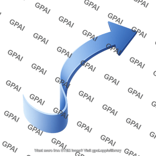 Curved arrow 3d 2