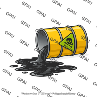 Toxic barrel spill